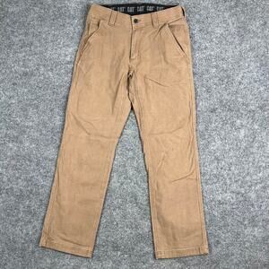 CAT Caterpillar Pants Mens Size 30x32 Brown Workwear Stretch Utility Work